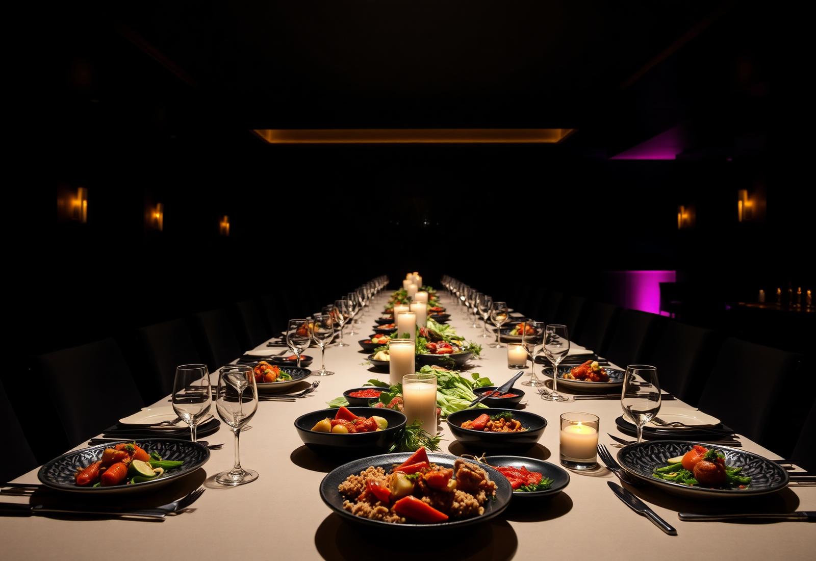 VIP banquet dinner at Azteca